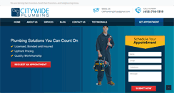 Desktop Screenshot of citywideplumbingsfbay.com